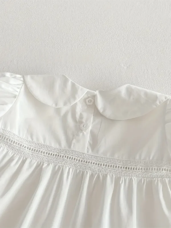 vestido blanco con encajes